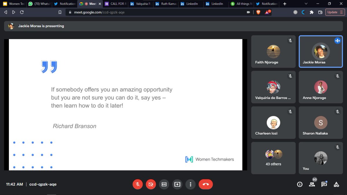 'We are not an island'...An amazing event, full of incredible advice and support from <a href="/WTM_Nyeri/">WTM Nyeri #ImpactTheFuture</a> 

<a href="/Shannypondja/">Valquiria Pondja</a>
<a href="/Kymoraa/">Jackie's Script</a>