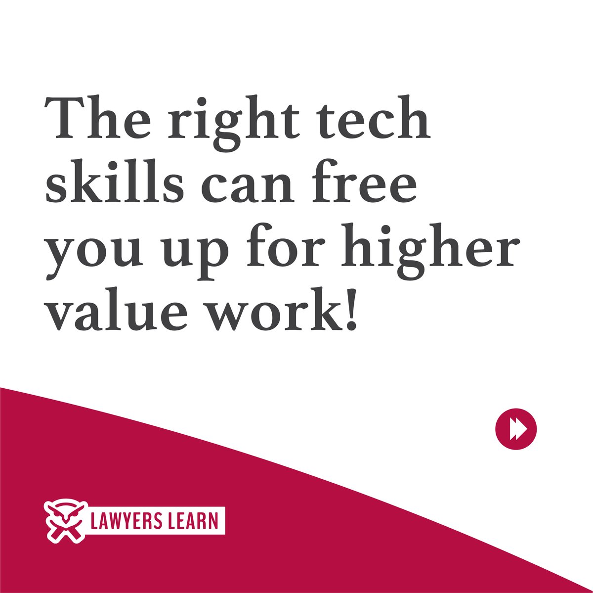 LawyersLearn's tweet photo. Wouldn't you rather spend your time on higher-value work than mundane, repetitive tasks?

Enrol in Lawyers Learn Technology and find out how you can free yourself up for more value-generating work!

Click https://t.co/1VnsTlS394 for the free preview!

#law #lawyers #lawstudents https://t.co/8vPJVxjtrC