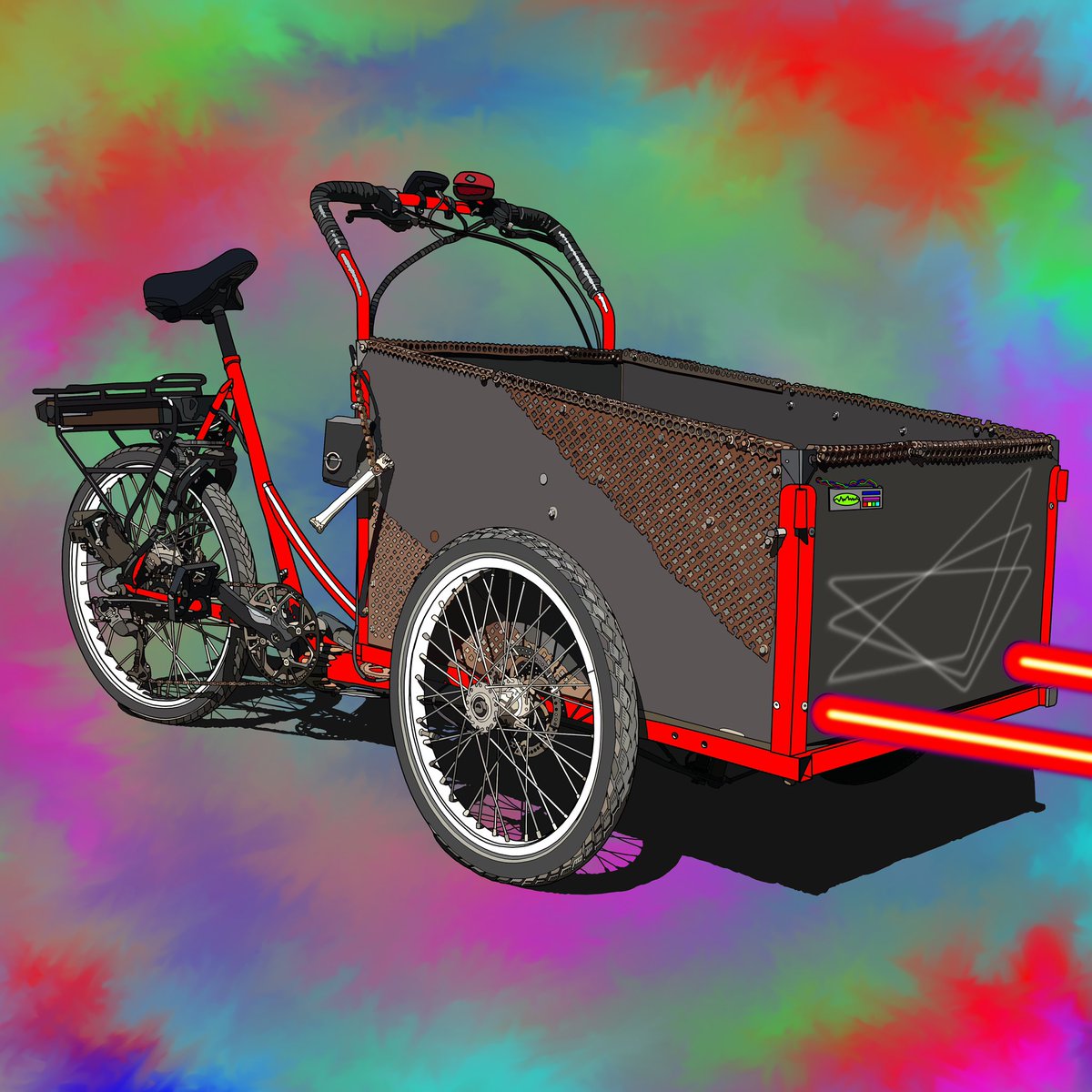 TotalNodal's tweet image. I want to know which of these four sneak peaks is your favorite in the comments below❤️❤️❤️

(Classic is for the two wheeler and Cargo is the three wheeler with the box up front)

1. Classic Rainbow Pulse
2. Cargo in space
3. Classic Wonderland
4. Cargo Lasers

#CNFT #CryptoBike