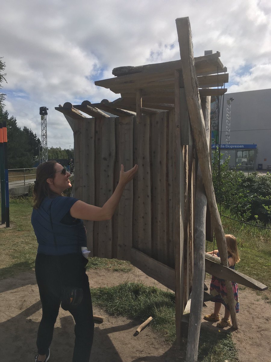 SportsMattR's tweet photo. On the #playline in Billund… a play on the way route around town. Here wooden icicles held by magnets are released to test your reactions #playeverywhere #activeurbanism https://t.co/4bMoBut8xm
