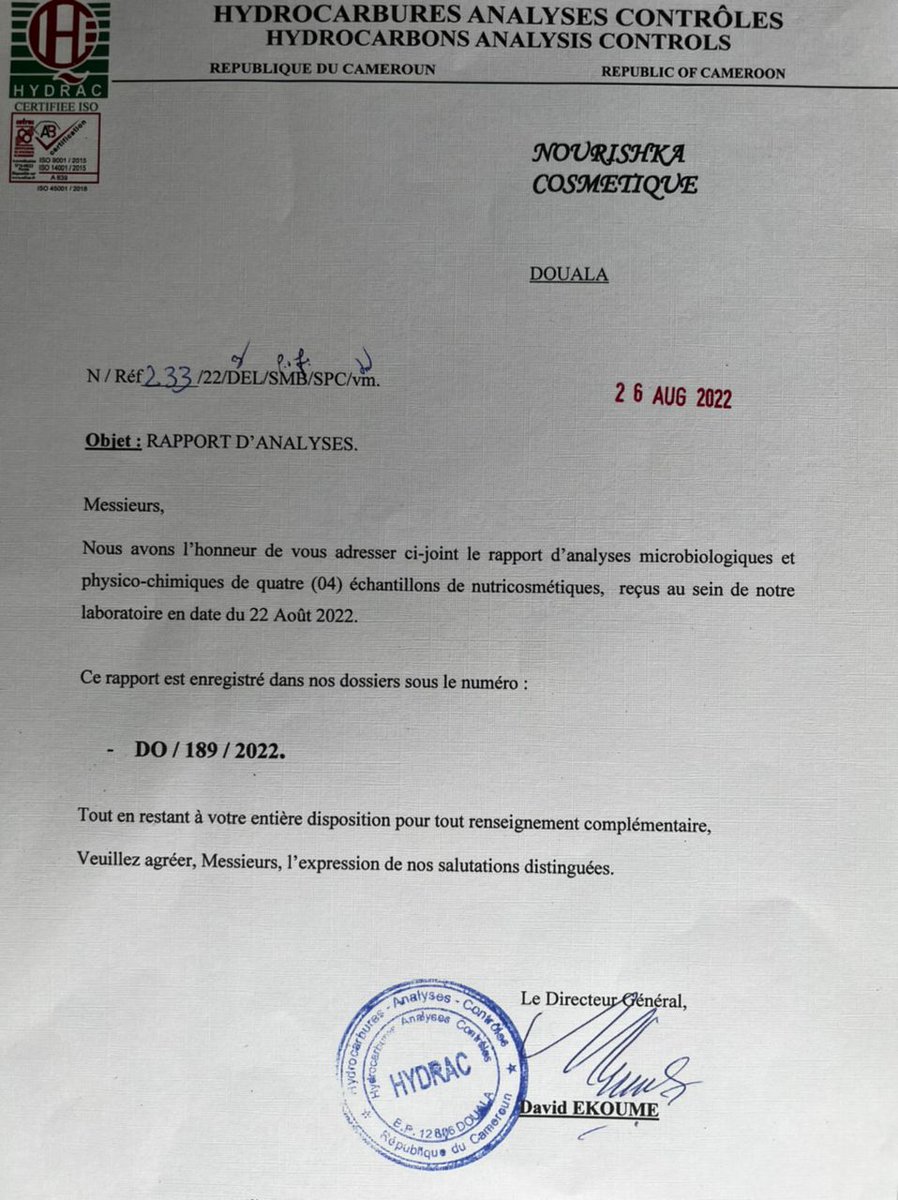 hon_issi's tweet photo. J'attends impatiemment la sortie du Ministre de la Santé publique @DrManaouda sur les résultats des boissons embelissantes de chez NOURISKA https://t.co/sphOIbdqmt