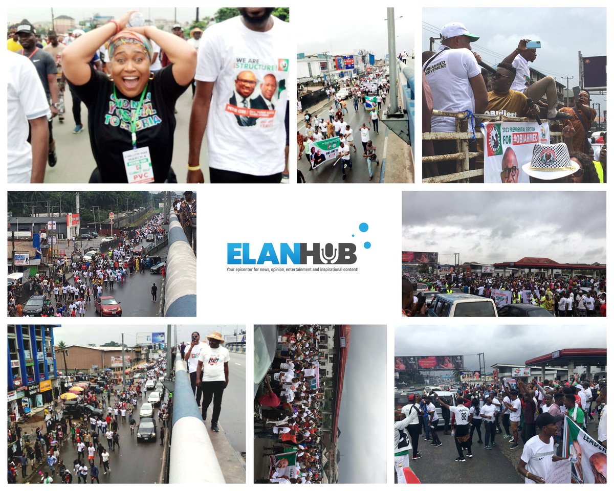 elanhub's tweet photo. PHOTO NEWS: #2millionmarch4peterobi in Port Harcourt.
Hilda Dokubo #KObaba on ground! https://t.co/hU7nkWMpOG