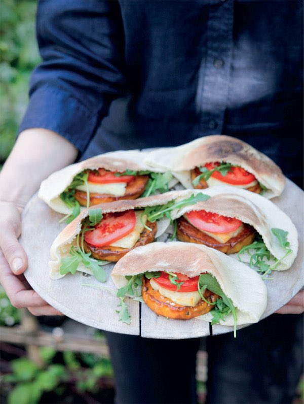 Nigella_Lawson's tweet photo. #RecipeOfTheDay is Butternut and Halloumi Burgers! Well,I call them burgers, but the butternut is just cut into burger-shaped rounds, and topped with halloumi: very simple; very good https://t.co/265xmNdu1C https://t.co/87OFS1mcQJ