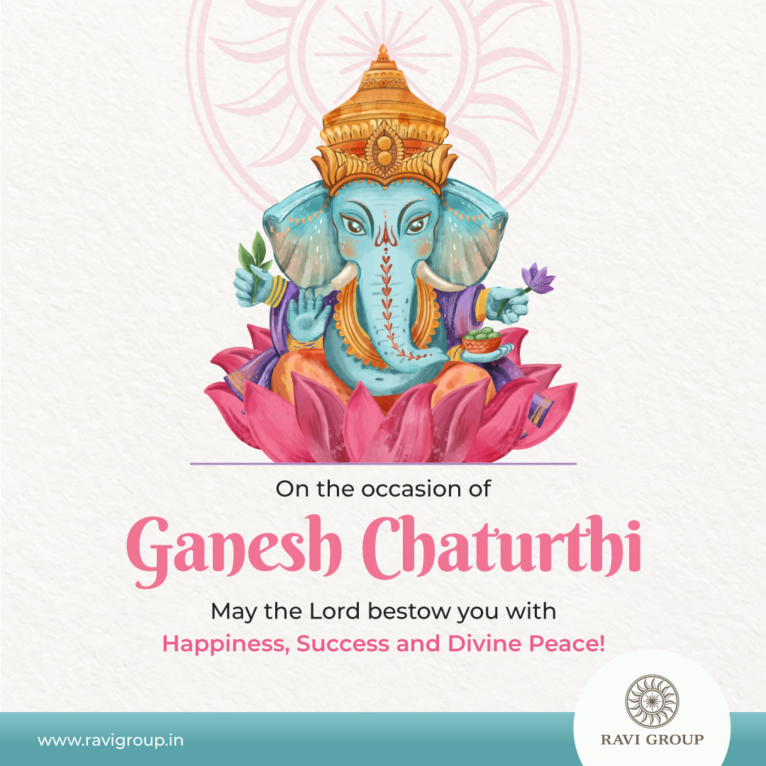 _RaviGroup's tweet photo. As #Ganesha visits your #Home, may he #Bless it with joyfulness, #Sweet #Memories, peacefulness & #Positivity. We heartily #Wish that #LordGanesha enriches your home with everything you’ve ever wished for in #Life!
#HappyGaneshChaturthi!
.
.
.
#RaviGroup #GanpatiBappaMorya #Morya https://t.co/B6kNlz8XWg