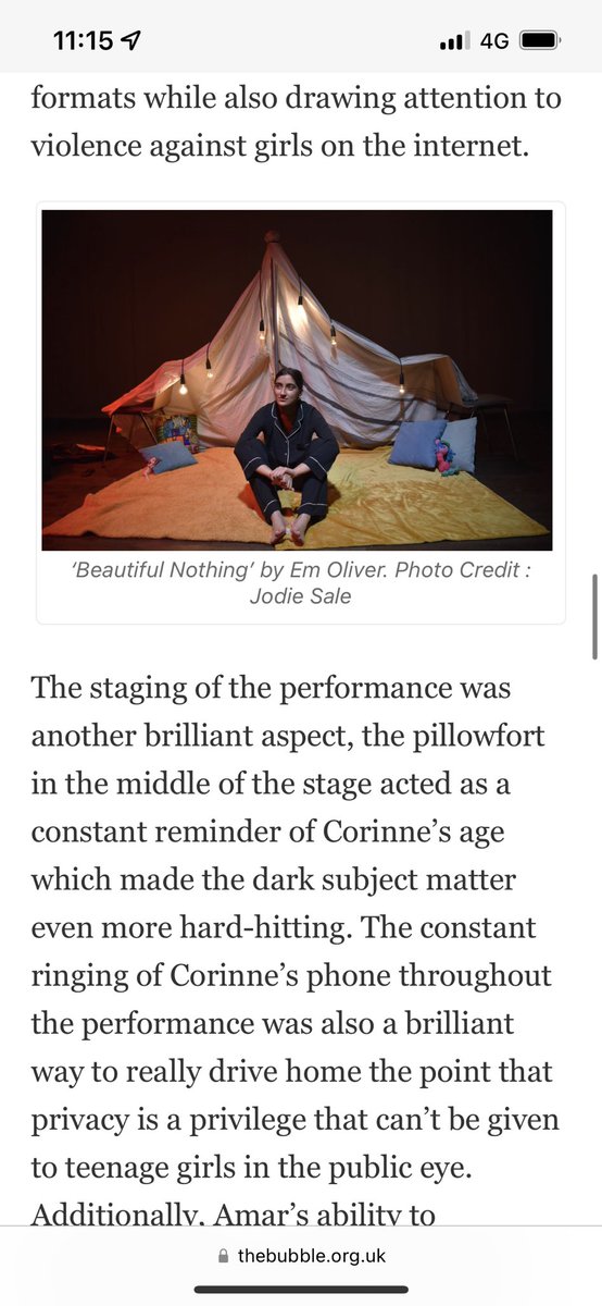 BeautNothPlay's tweet photo. Found a lovely review from our Durham run!! https://t.co/s12JjpjgNt