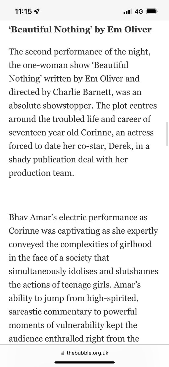BeautNothPlay's tweet photo. Found a lovely review from our Durham run!! https://t.co/s12JjpjgNt