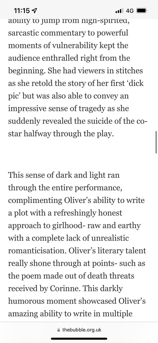 BeautNothPlay's tweet photo. Found a lovely review from our Durham run!! https://t.co/s12JjpjgNt
