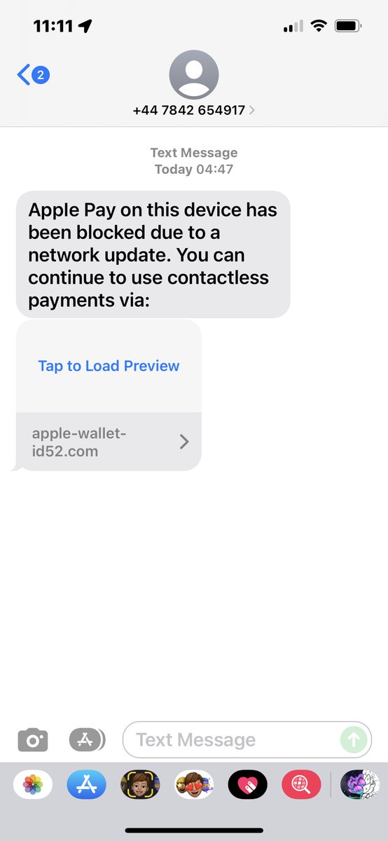 nikitagreen87's tweet image. ‼️Stay vigilant. Always report generic phishing attempts to Apple via mailto:reportphishing@apple.com

#applescam #mobilescam #phishingattempt #blockthisnumber