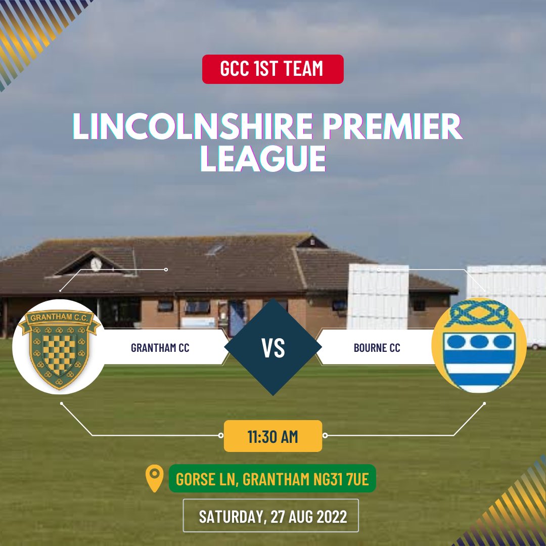 Grantham Cricket Club (@granthamcc) on Twitter photo We are playing at home against <a href="/BourneCC/">Bourne Cricket Club</a> Good luck to the team. Go well boys ๐๐ป We are playing at home against <a href="/BourneCC/">Bourne Cricket Club</a> Good luck to the team. Go well boys ๐๐ป