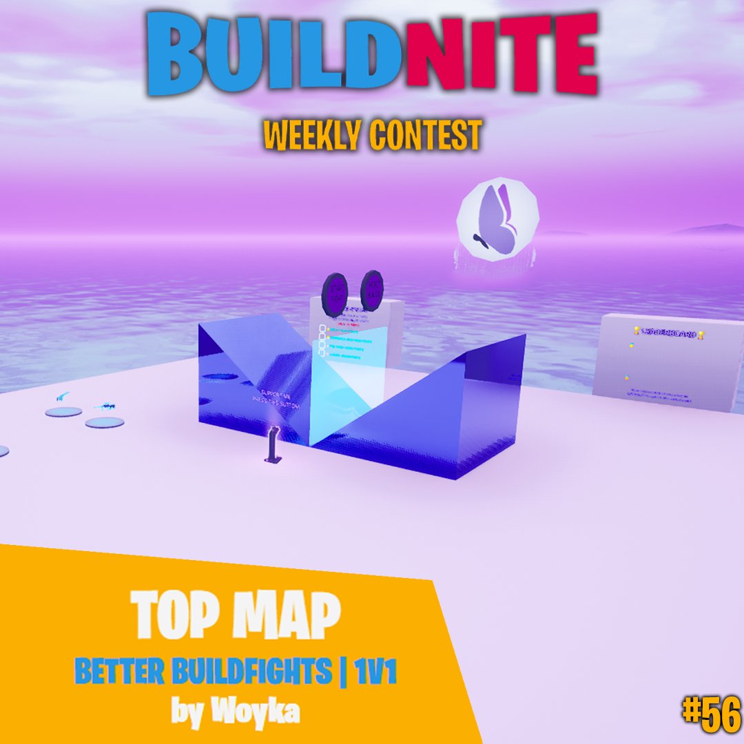 BuildniteFN's tweet image. Le gagnant de notre 56ème concours hebdomadaire est @WoykaTV avec "BETTER BUILDFIGHTS | 1V1" !
Vous pouvez maintenant retrouver sa map via notre page d'accueil pendant une semaine !
👉Buildnite.com