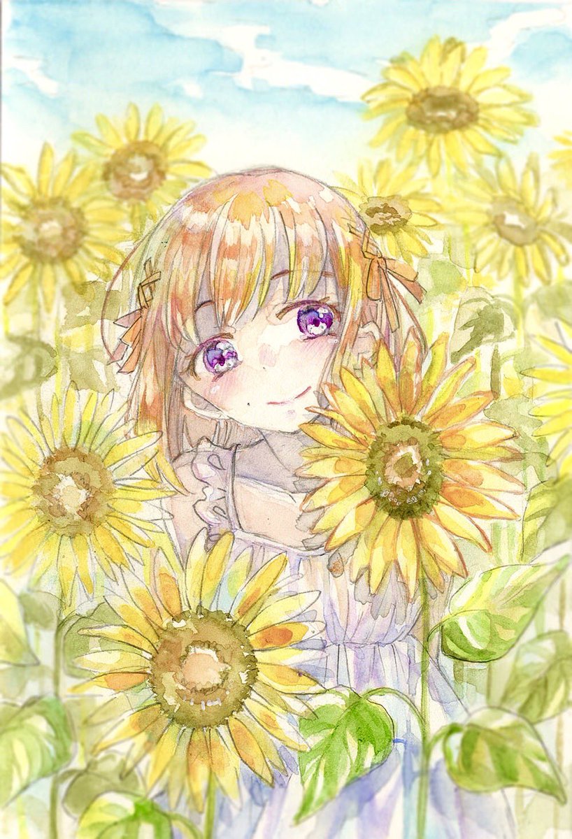 「#8月の終わりにあなたの作品見せてください夏っぽいイラスト集めてみました 」|沫雪なの🐰コミティアH12aのイラスト