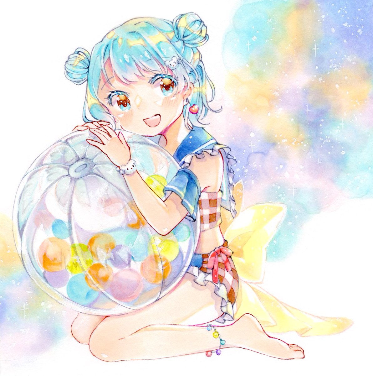 「#8月の終わりにあなたの作品見せてください夏っぽいイラスト集めてみました 」|沫雪なの🐰コミティアH12aのイラスト