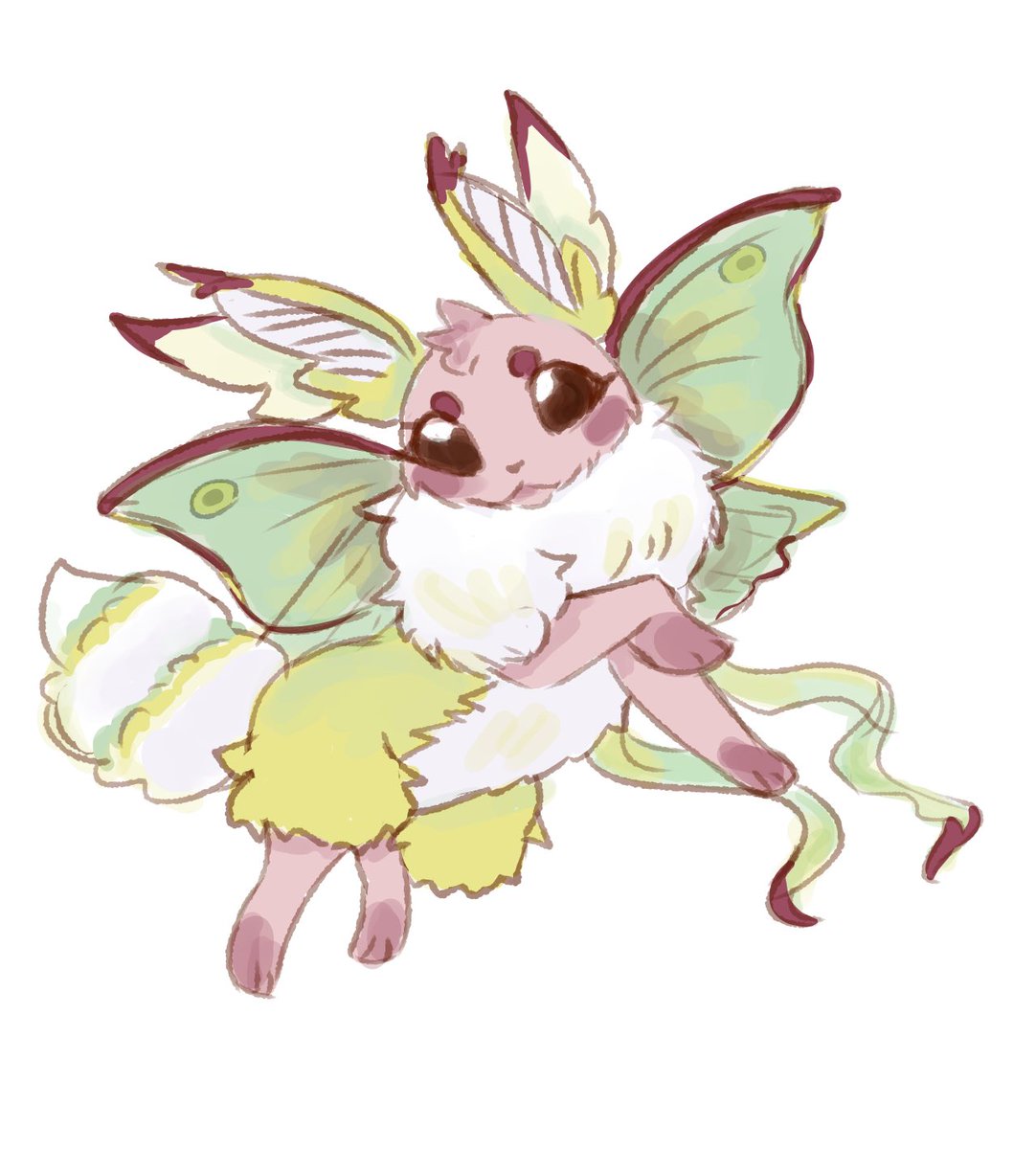 Cattachix's tweet image. Ahh! Another #pokemon stream &amp;gt;:) @eggbeei , jez, and I made #eeveelutions for bug, ghost, and poison type! :)