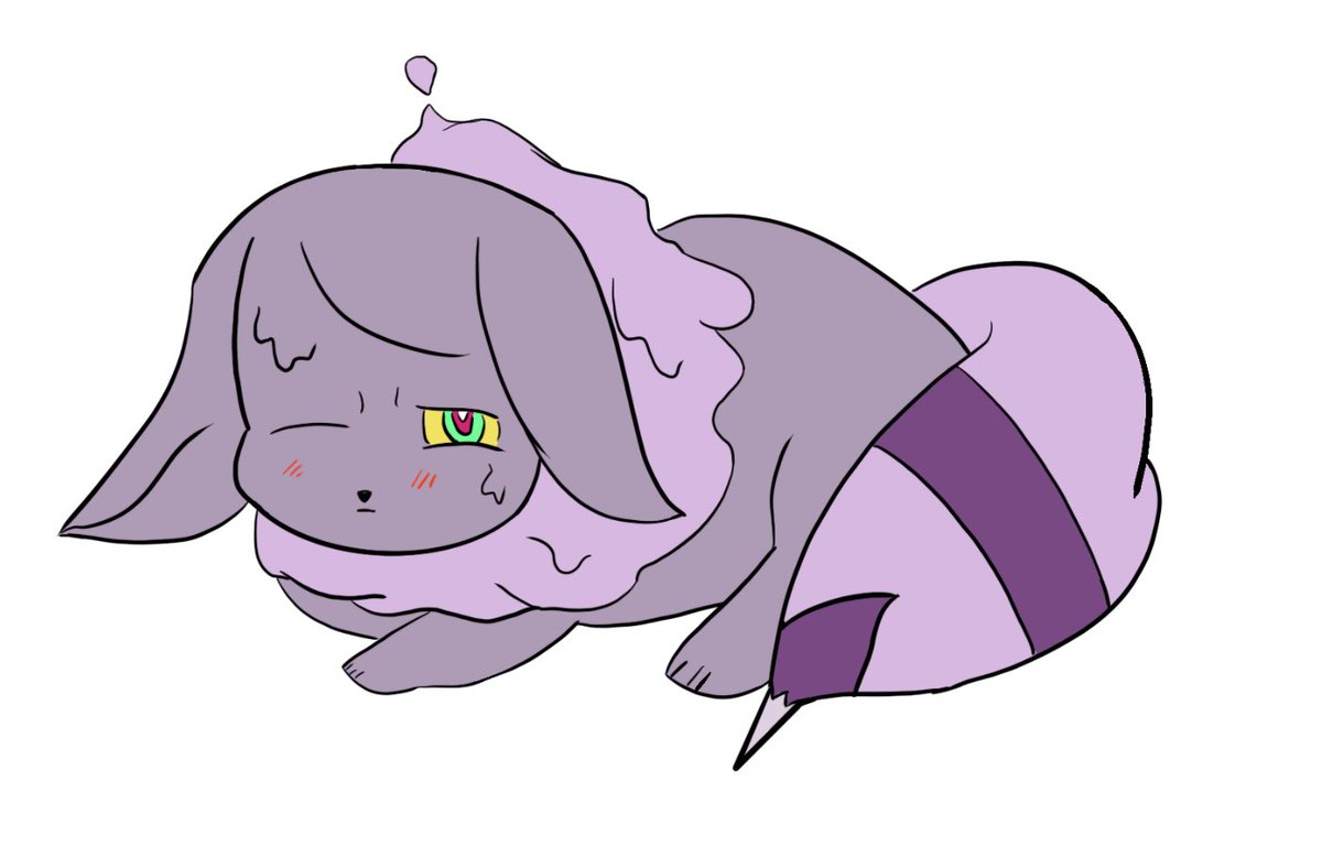 Cattachix's tweet image. Ahh! Another #pokemon stream &amp;gt;:) @eggbeei , jez, and I made #eeveelutions for bug, ghost, and poison type! :)