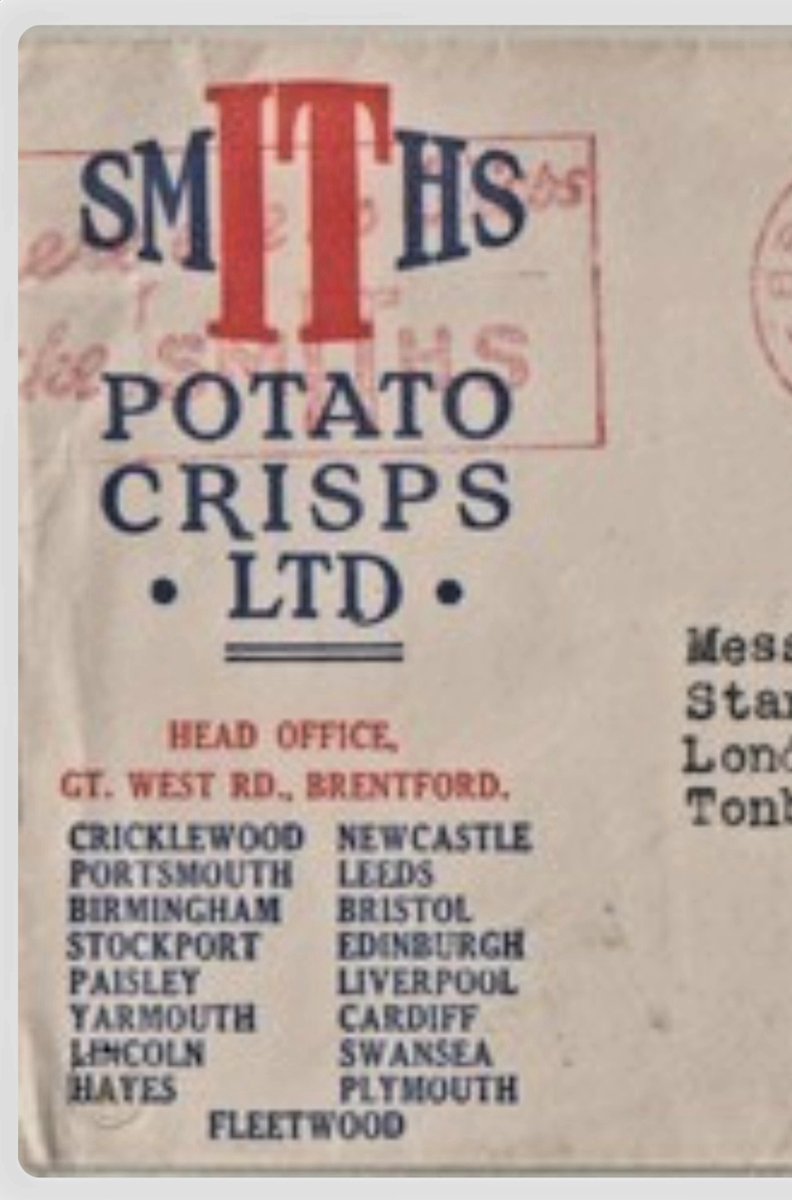 Sunny_Day_Photo's tweet photo. 1955 Advert Cover for Smiths Crisps #Brentford #GoldenMile https://t.co/ANUnjOSMDu