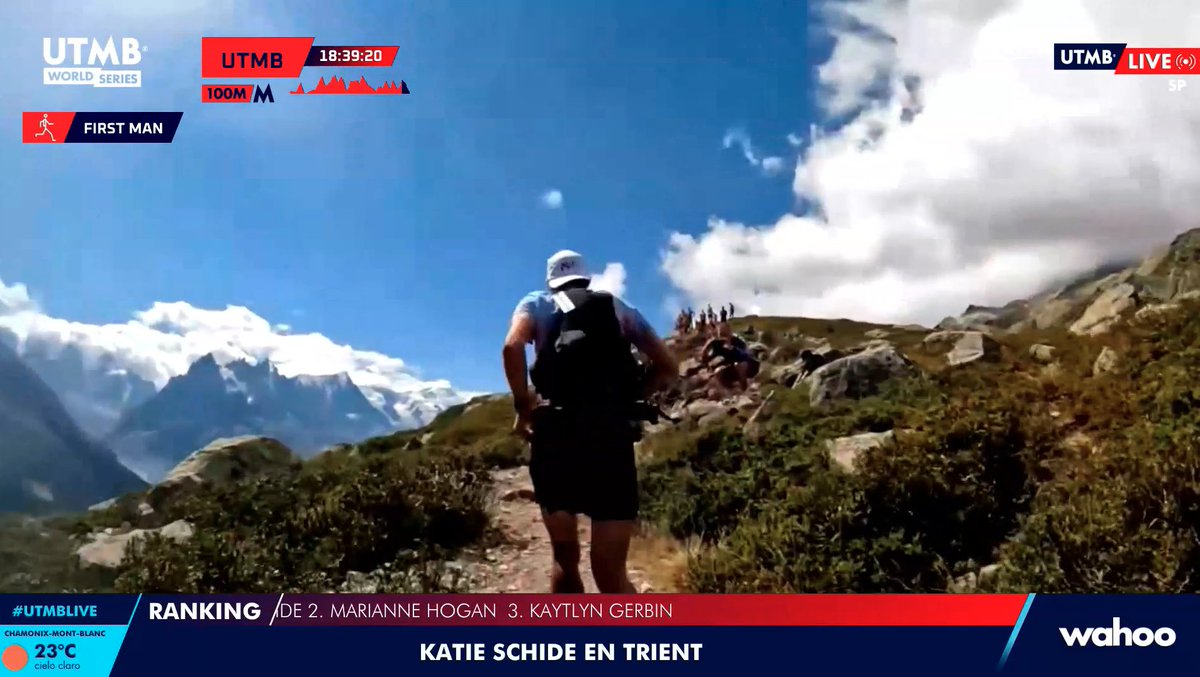 BolsaCorredor's tweet photo. Camino del récord #UTMB2022 @kilianj enfilando la bajada hacia La Flégère (punto 164KM) y con posibilidad de #BREAKING20 (bajar de las 20h) https://t.co/LgH2gIaLTS