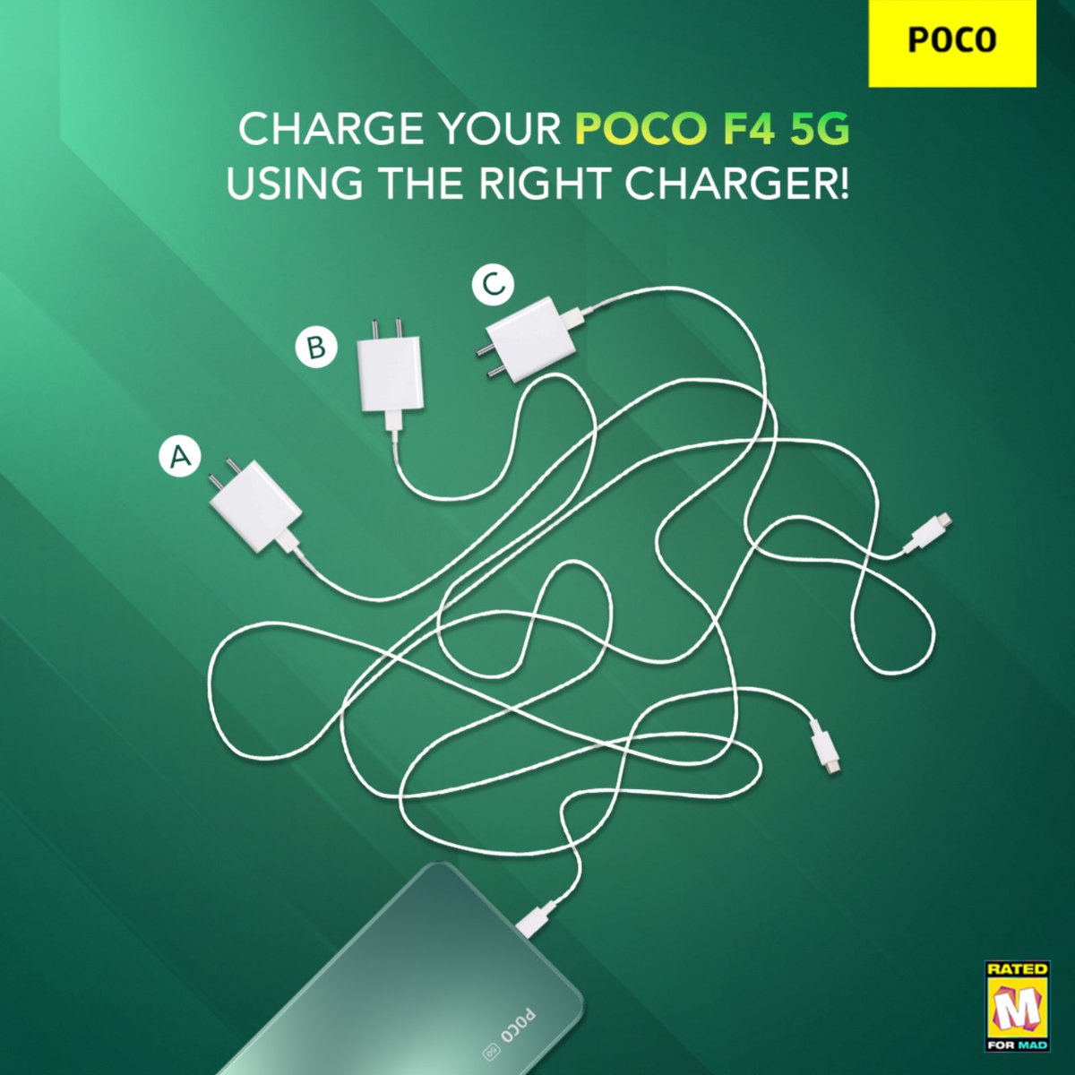 HimanshuT_CMF's tweet photo. Here's the 4th & the final challenge!
The #POCOF45G is ready to be yours.
Find the right charger & send in your replies with hashtags #EverythingYouNeed & #4YearsofPOCO
4๏ธโฃ Days
4๏ธโฃ Challenges
1โฃ Winner gets the POCO F4 5G.
And yes, remember to RT & Tag your friends to win https://t.co/ZlIK13jPzH