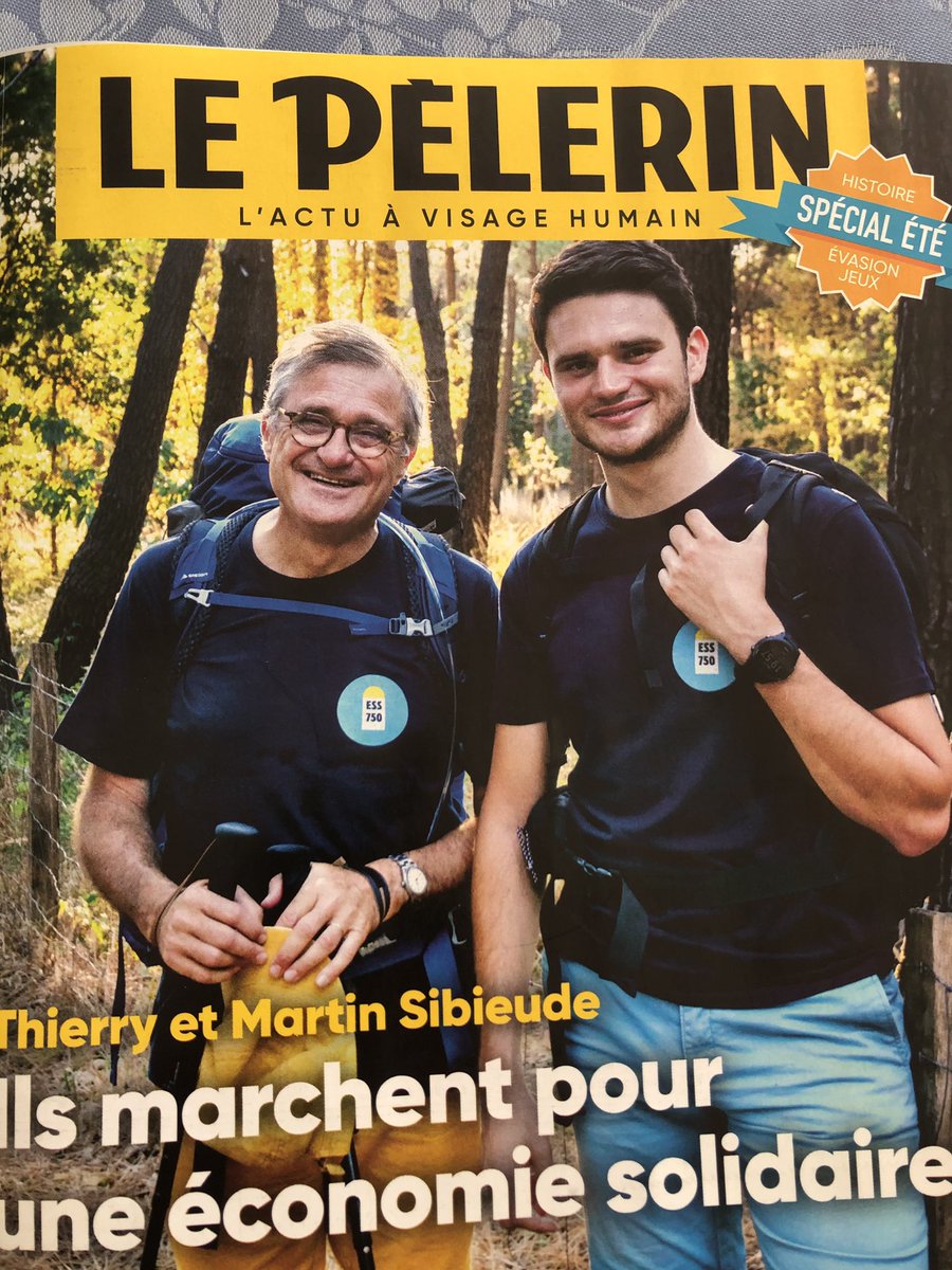 Galland_JB's tweet photo. Ils marchent pour une économie plus solidaire #sibieude #pelerin #essec https://t.co/X0wUR1brUV