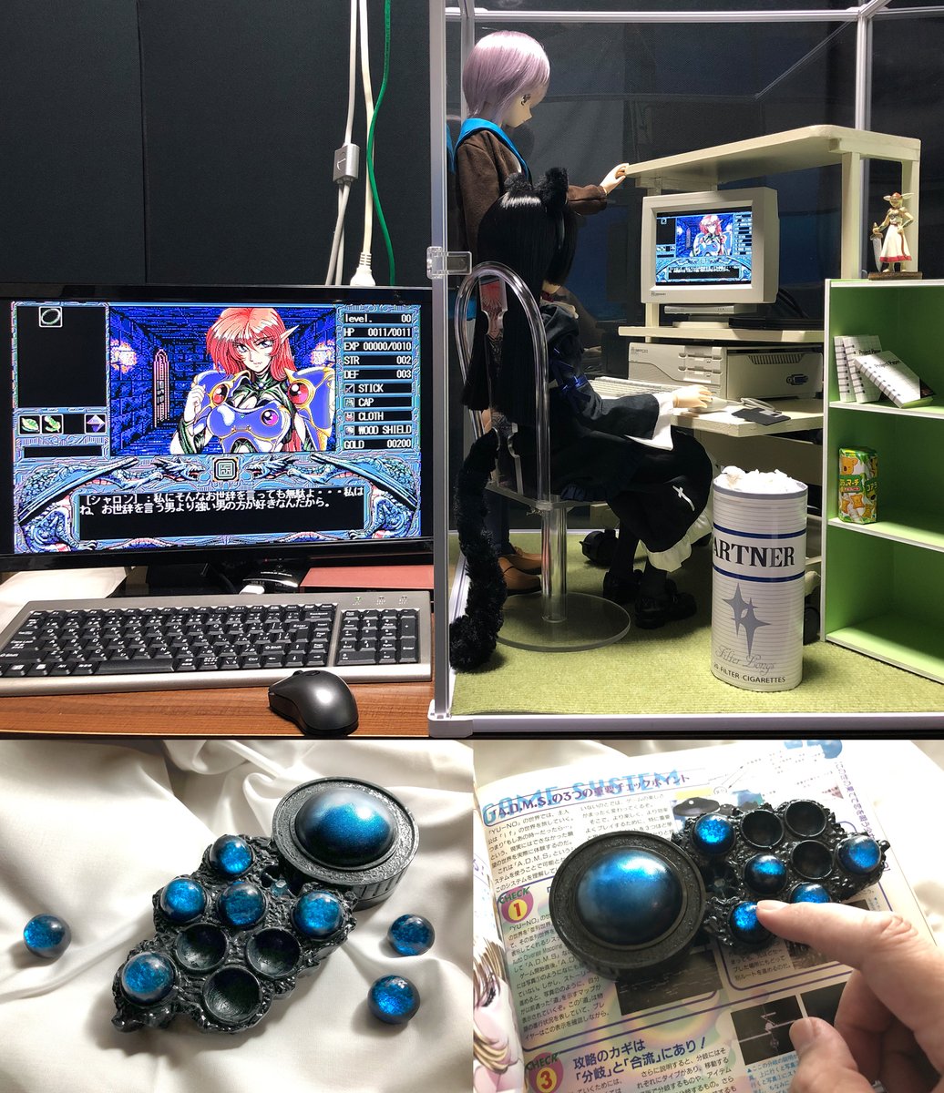 coco41103333's tweet photo. ここ2年近くでいくつか作ってきましたが、相変わらずレベルはあまり。。😅電子工作もどうにも苦手なので今後もそこはやれる範囲でやってこうかと。今は作ったPC98ミニを中心に当時の自室を作成中です。 https://t.co/ELHNIV5tdE