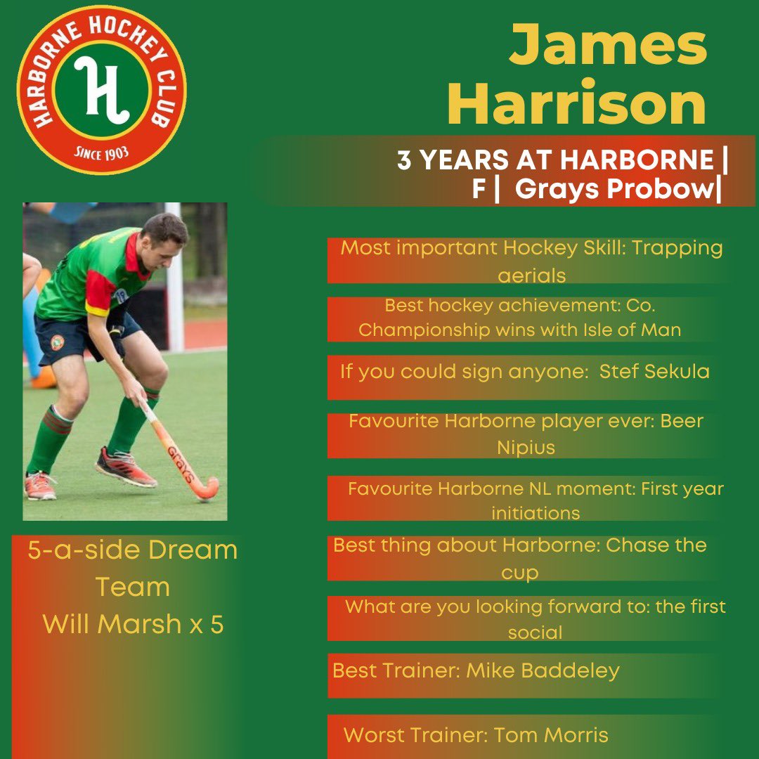 HarborneHC's tweet photo. Up today is our Isle of Man representative. He has one trick but it works 60% of the time all of the time, his 1000 yard stare is a sight to behold and loves umpiring. It’s…..Jimmy Ass! @jamesh1604 #bleedgreen #HHCM1 https://t.co/mzZYqHEpTl
