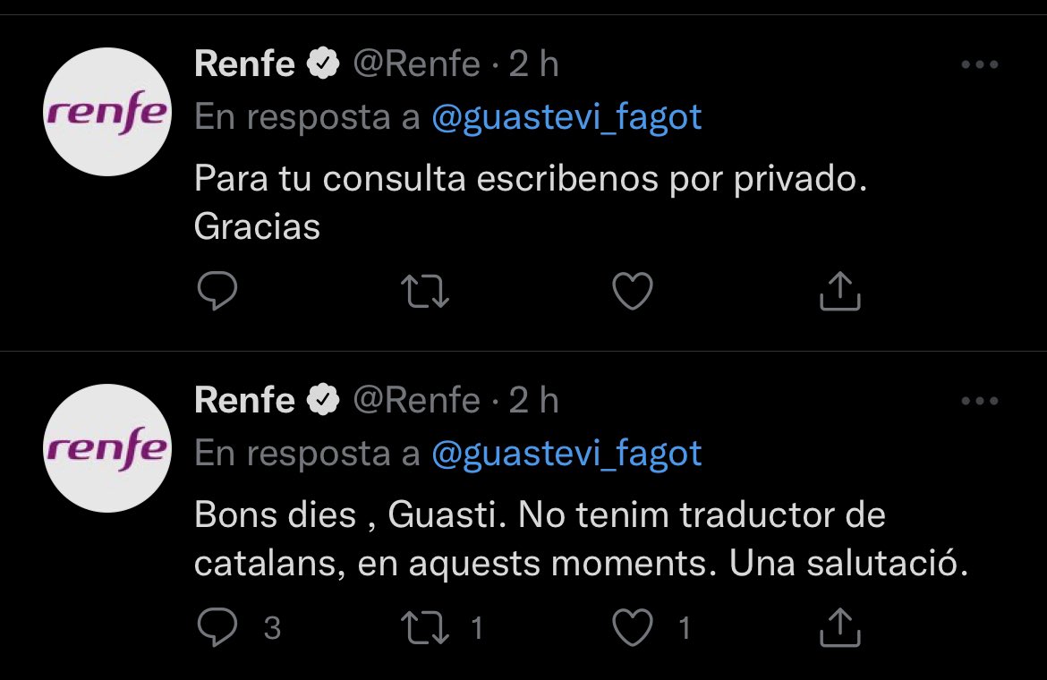 guastevi_fagot's tweet photo. Penjo la resposta que han borrat perquè ha estat surrealista. https://t.co/jGkzxBB1F0