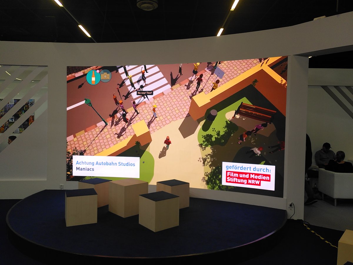 AchtungAutobahn's tweet photo. Was great seeing you all again @Gamescom. We had a lovely time. See you all again soon. 

And we were even on a very big screen, weeeeee ^^

#gamescom #gamescom22 #gamedev #IndieGameDev https://t.co/aj70YMwcpA