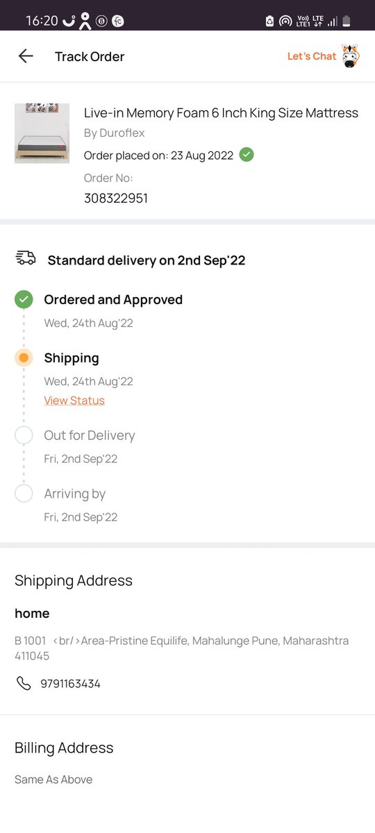 me1187's tweet photo. @Pepperfry Here is my order details. Size of mattress has not been mentioned and delivered a wrong product. If won't take the complaint seriously. I need to register my complaint to consumer forum. https://t.co/BQNI906hI1