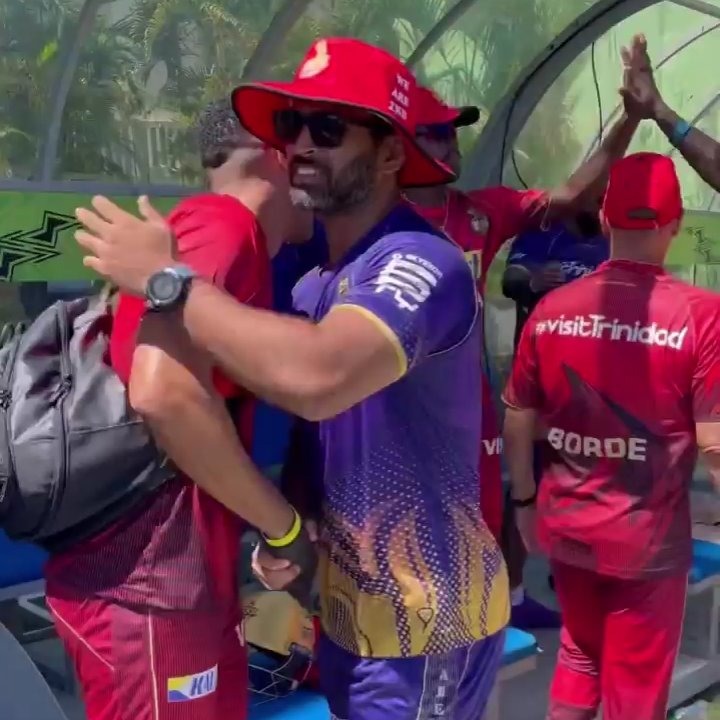 KKR_Xtra's tweet photo. Coach Nayar after the win yesterday.
#TKRvGUY https://t.co/gv8xGJgTqv