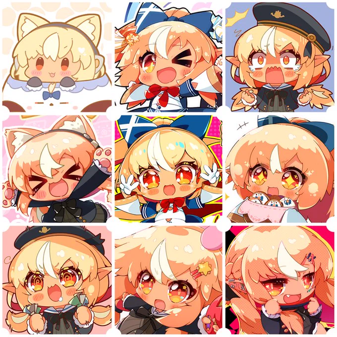 ちまい推しのおかお詰め合わせ!#faceyourart 