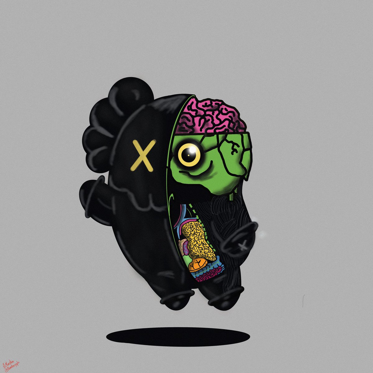 Mixed two artwork I like in one
#beanz by <a href="/AzukiOfficial/">Azuki</a> and #kaws