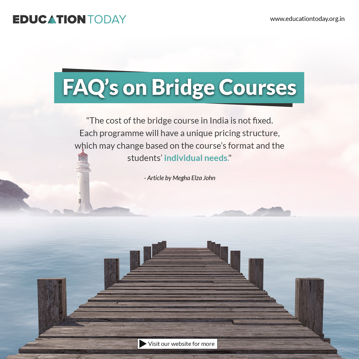 EducationToday7's tweet photo. FAQs on Bridge Courses
By giving them the required background information about the subjects that will be addressed in their new courses....
https://t.co/6XlYBh3u7z
.
#bridgecourses #bridgecoursescience #bridgecoursestxaivers #bridgecoursescience2022 #courses #courses_of_study https://t.co/vF6Vmpknr2
