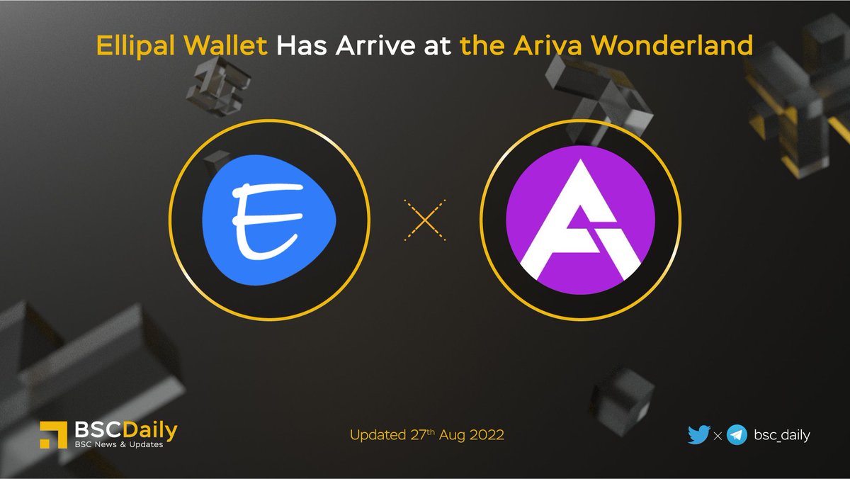 bsc_daily's tweet photo. 🔥 @ellipal Has Arrive at @ArivaCoin @ArivaWonderland 😍

#Ellipal - Leader of Air-gapped Cold Wallet✊
Secure, manage and grow your crypto assets🔥

#Ariva Wonderland is the tourism-oriented metaverse where people have real sovereignty over their space😍

#BNB #BSC #WEB3🔥 https://t.co/pKpt0XEo19