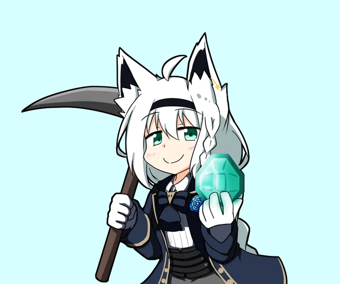 ダイヤ堀りふぁいとー! #絵フブキ 