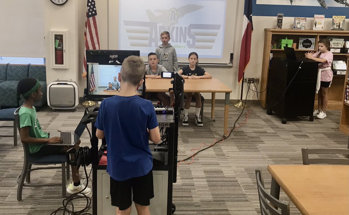 Our 5th grade news crew has been doing a fantastic job broadcasting our morning news each day. Here’s a behind the scenes peek at what it takes to make it happen <a href="/AdkinsLantana/">Adkins Elementary</a> <a href="/dentonisdlib/">Denton ISD Libraries</a> <a href="/dentonisd/">Denton ISD</a>