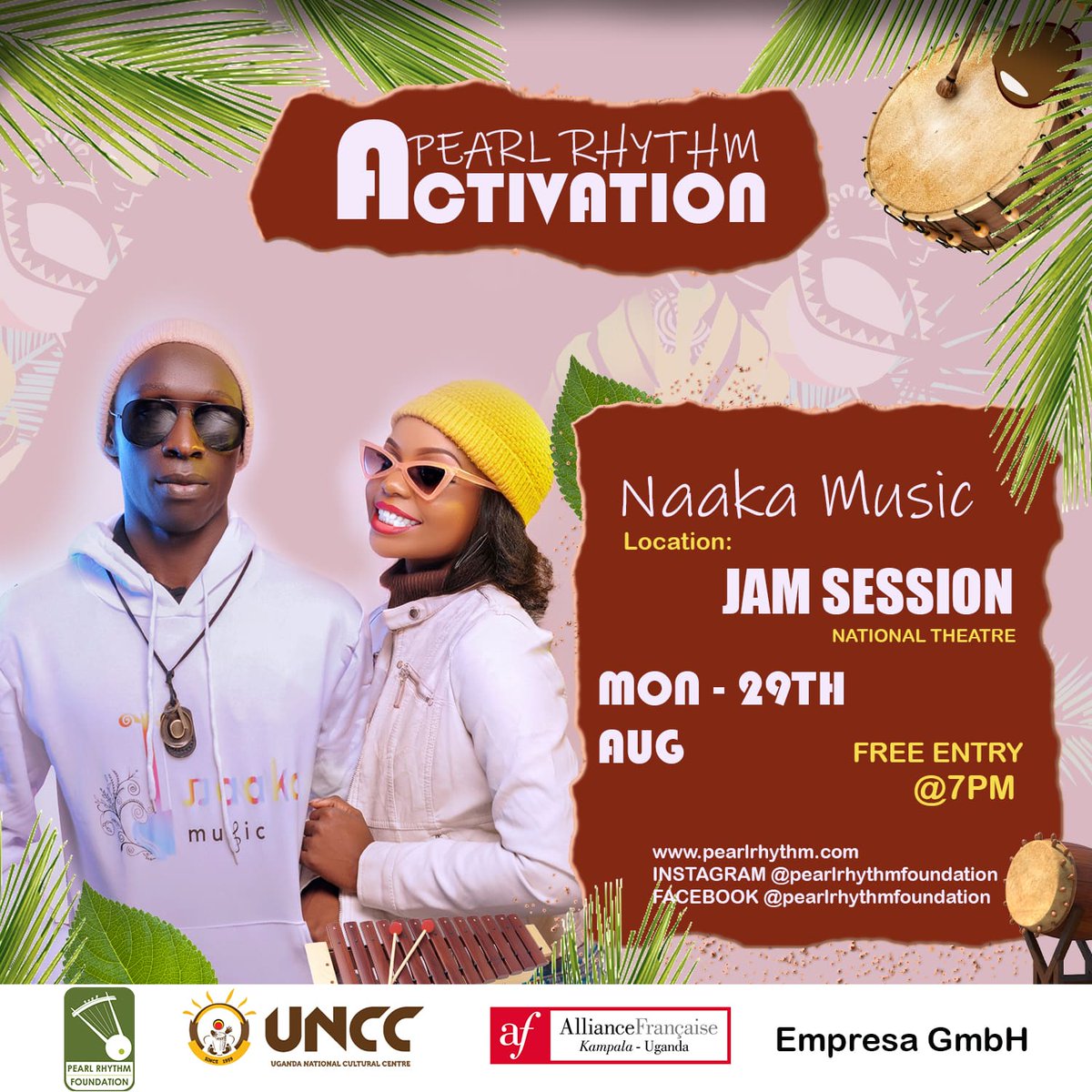 29th August this Monday at National theater Kampala " Free Entry " at 7:00pm