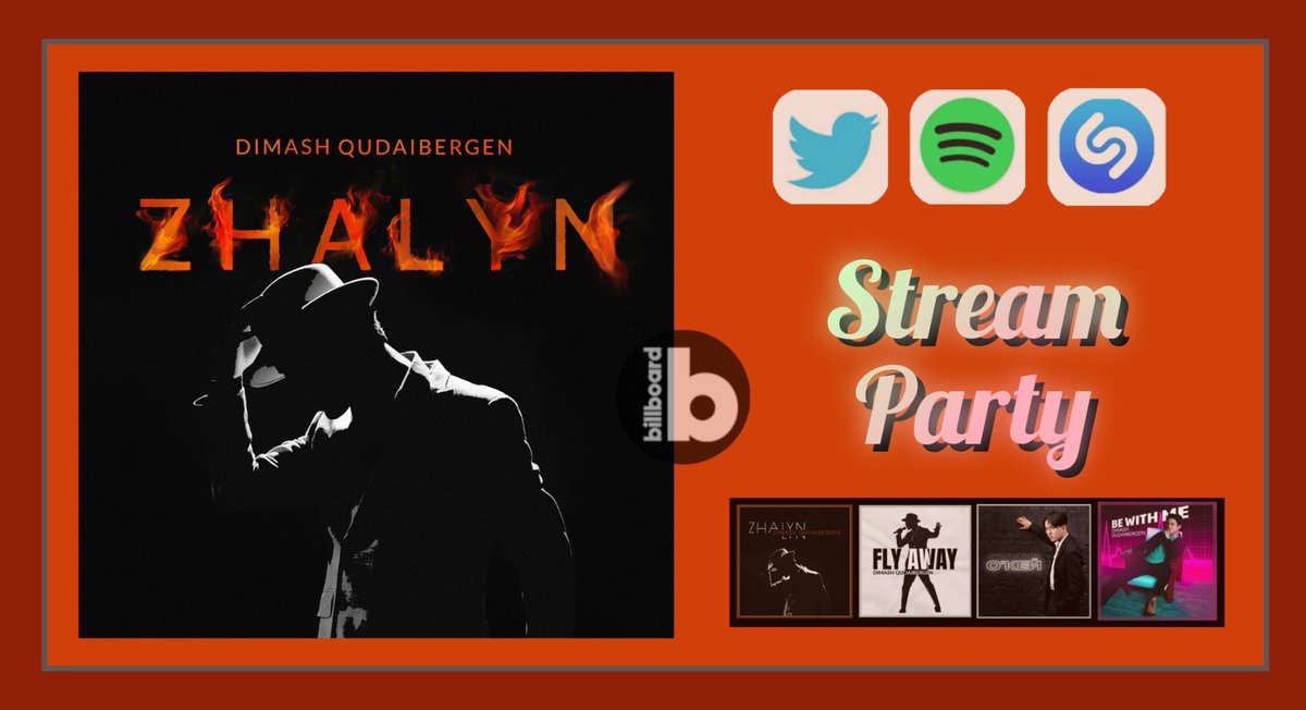 PDear152's tweet photo. 🚨DIMASH STREAM PARTY🚨

The Weekly Saturday Spotify Stream Party starts now 😎

Take screenshots, interact for Billboard, tag tweets with @dimash_official 
#Zhalyn 🔥
#DimashZhalyn 
#DimashStreamingParty 

Playlist ⬇️ 
https://t.co/NqWJgegH3G https://t.co/LPmX6kNDgR