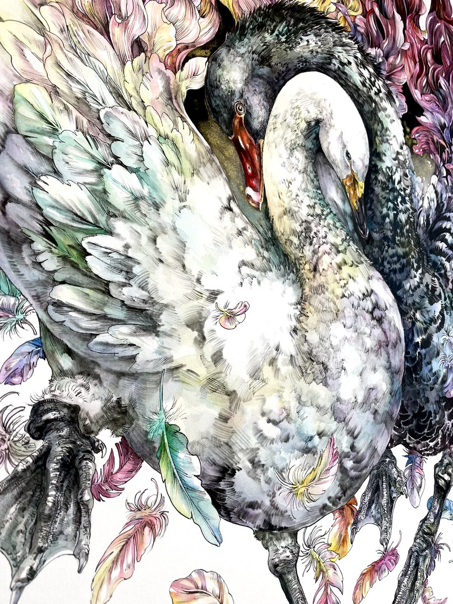 「花との共存ではなく一体化を試してみました。まだまだ要研究です。 」|Keso Artのイラスト