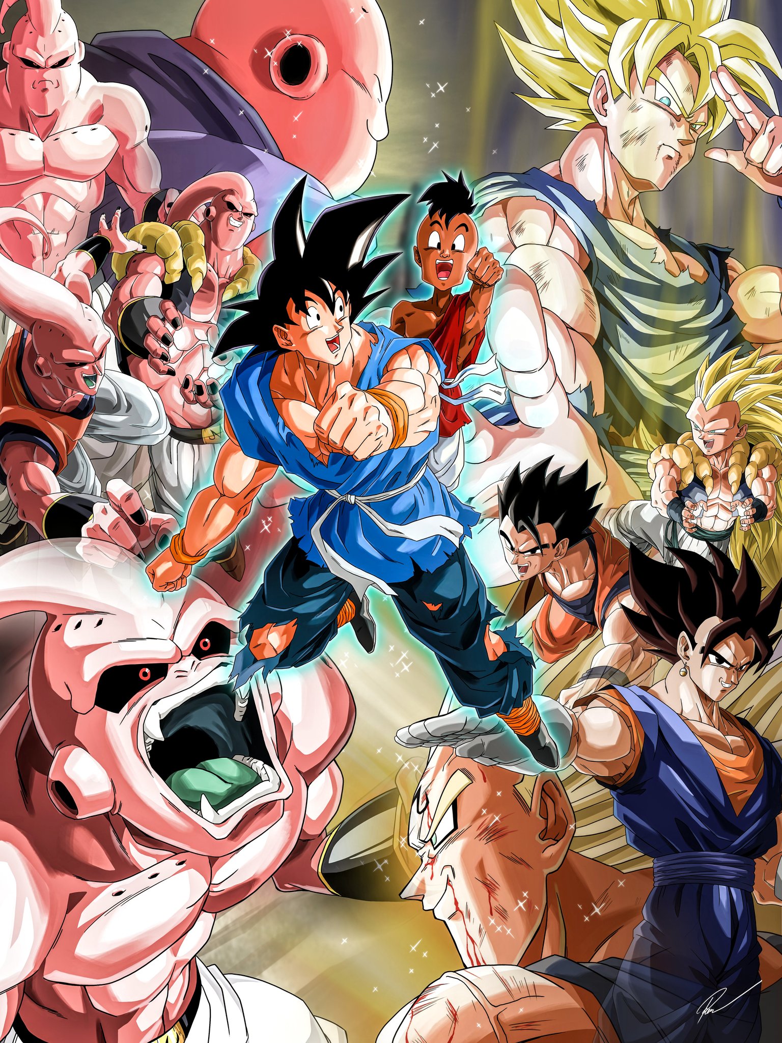 DRAGON BALL】ビジュアルアドベンチャー 表紙絵 魔人ブウ編 【公式通販】