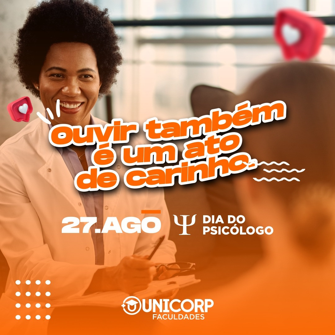 UnicorpF's tweet photo. Feliz Dia do Psicólogo! Escutar e acolher a dor do outro sem misturar as suas pr... https://t.co/b24M9zrzd0 https://t.co/vPwU2v1mqo