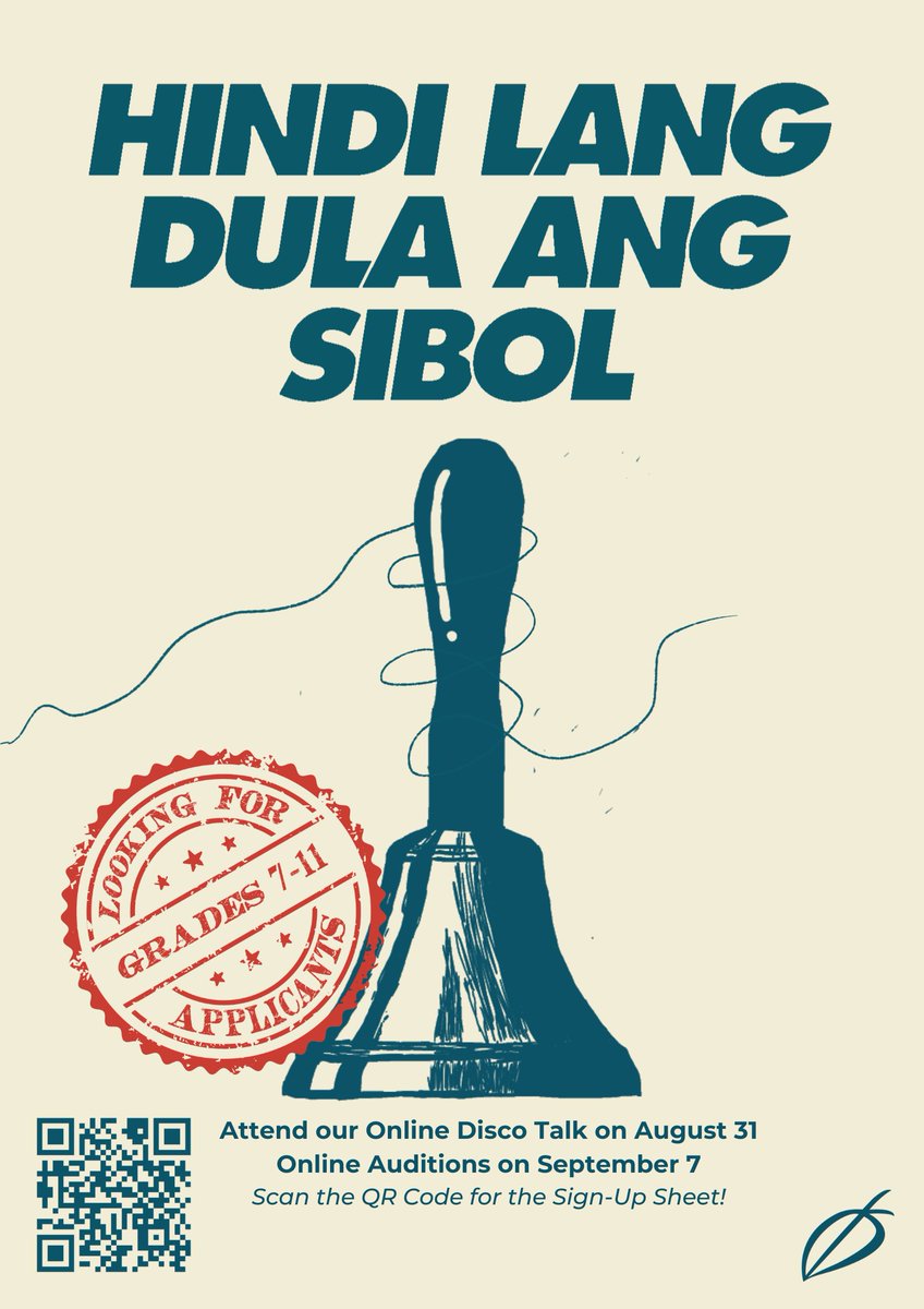 dulaangsibol's tweet photo. Can we take you to our home? 🏠

SIGN-UPS are OPEN for Dulaang Sibol's 🪩 DISCO TALK 🕺on August 31 from 5 pm onwards! 

https://t.co/qjJt7n8npE

Halina. 🍃
8.31.22 https://t.co/1zT1pQ9Djw