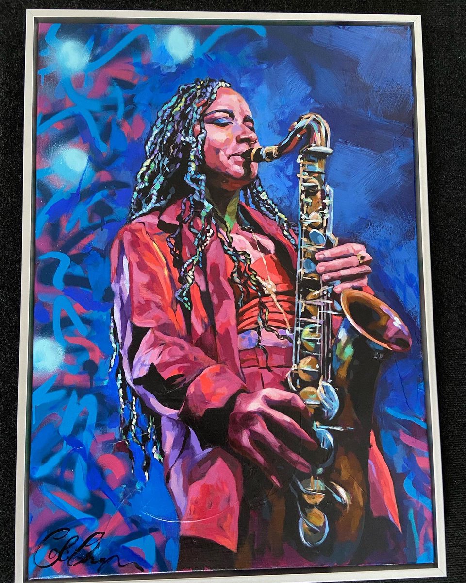 Great night <a href="/HunterClubBSE/">Hunter Club</a> listening to fabulous singer &amp; trumpeter @georginajacksonmusic If you love #Jazz checkout the original work of #ColinChapmanart now exhibiting <a href="/artineastanglia/">Art in East Anglia</a> #burystedmunds