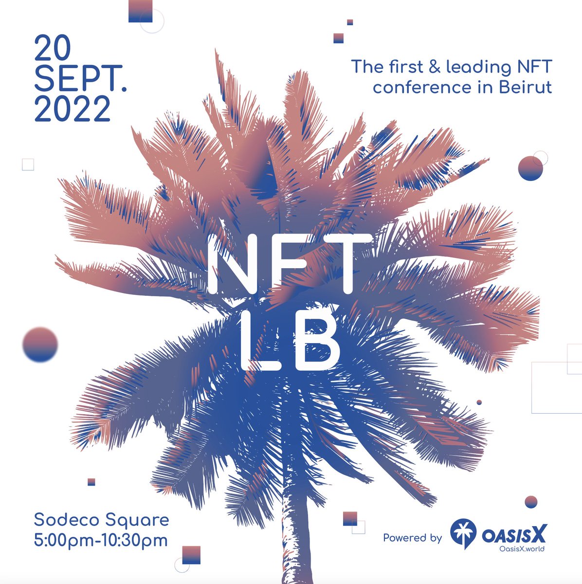 oasisxworld's tweet photo. We couldn't hold it in any longer 👀 Join us for an unforgettable Xperience at NFT LB, the leading NFT event in Lebanon. Get connected with some of the MENA’s leading NFT community, #Web3 builders, #artists, and #collectors. 🌴✖️

Retweet and RSVP 👇
https://t.co/IjoXVEm8N4 https://t.co/h6s4chKuAF