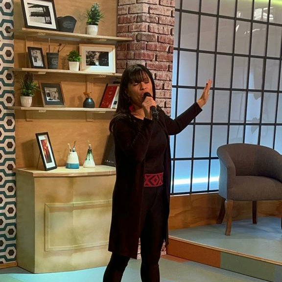 PAORUIZDIAZ16's tweet photo. Paola Ruiz Díaz.. Alicia Fuentes y Rufino Vico en Canal 3 Televisión Pública Pampeana!!! 22/8. Dia del Folklore!! "Encuentro de Tarde"... https://t.co/DYFDrYD9qo