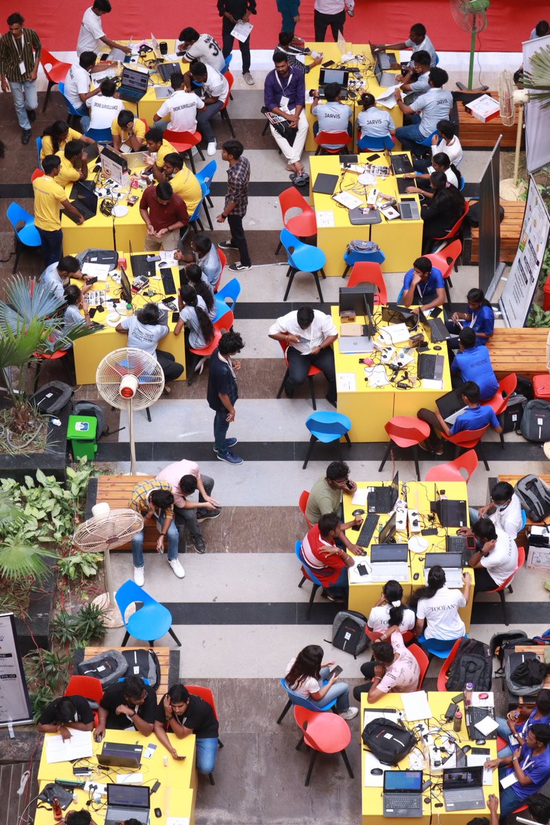 mhrd_innovation's tweet photo. Smart India Hackathon Hardware Edition in full swing across 75 nodal centres. 

#SIH2022 is making a tectonic shift in inculcating the culture of innovation and product development at grass roots level.
@DDNewslive @DDNational @EduMinOfIndia @AICTE_INDIA @SIH2022_MIC https://t.co/peBkuHbBud