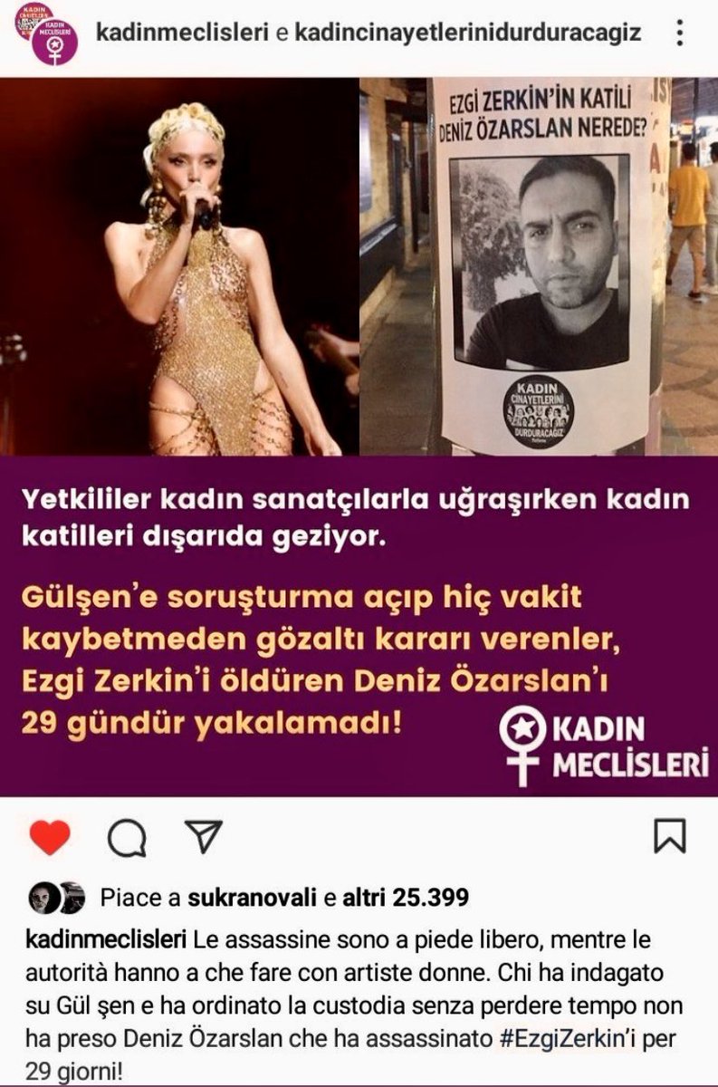 Ho una grandissima ammirazione e rispetto per #HandeErçel e #KeremBürsin sopratutto perché con le loro azioni esprimono valori e solidarietà. #gulsen 
E lo dichiarano in un regime dittatoriale, dove sono banditi i #Diritticivili e la #Libertàdipensiero