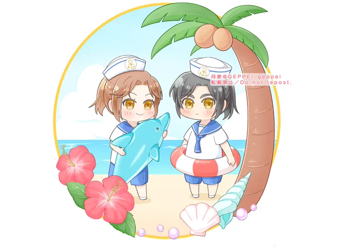 風情とチビ南扶でSummer Vacation#fengqin #风情 #TGCF #天官賜福 