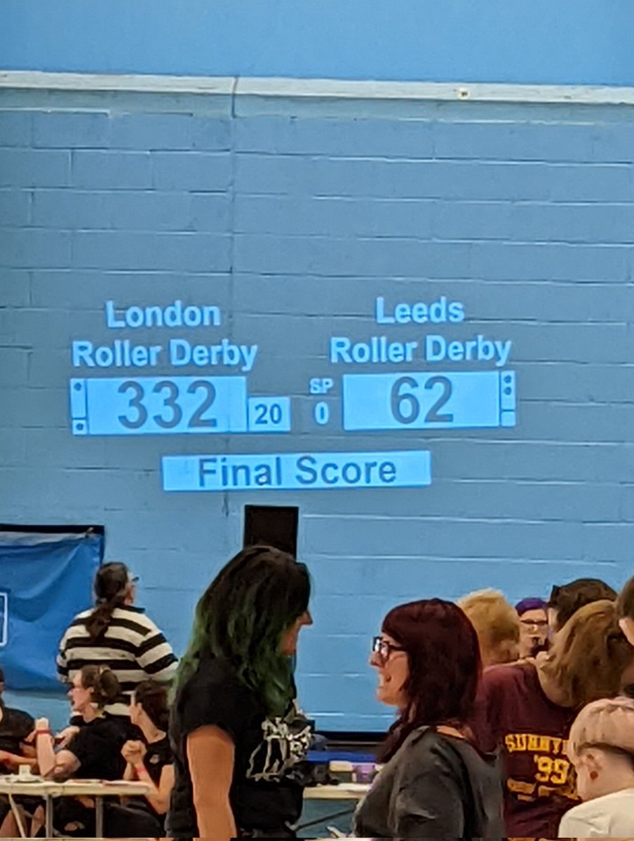 And that's a wrap on our first game of #BackOnTrack. <a href="/ldnrollerderby/">London Roller Derby</a> 332 - 62 <a href="/WeAreLeedsRD/">Leeds Roller Derby</a>

#derbytwitter #rollerderby #LiveStream #fivenationsrollerderby #5nrd