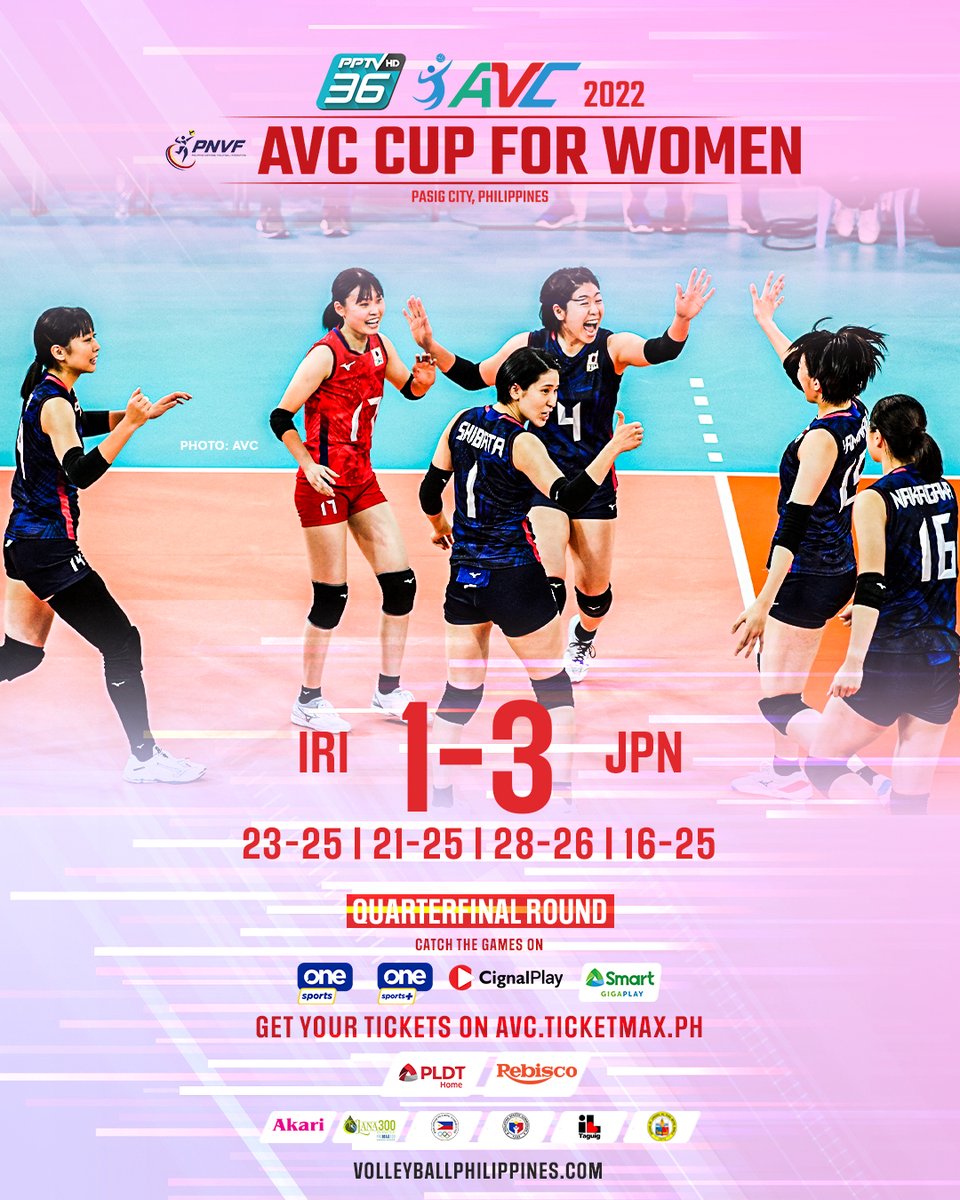 Volleyball Philippines on Twitter "Japan🇯🇵 stay perfect at the 2022 AVCCupForWomen as they