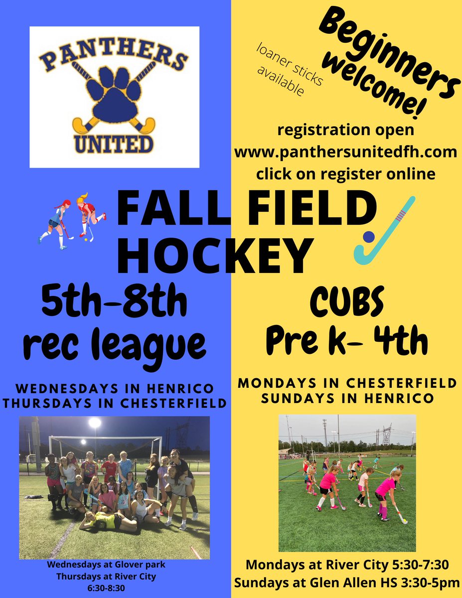 Help us grow the game in RVA starts in September! <a href="/cfieldsports/">chesterfieldsports (from RVA Sports Network)</a> <a href="/henricosports/">henricosports (from RVA Sports Network)</a> <a href="/hanoversports/">HanoverSports (from RVA Sports Network)</a> @ccpsinfo <a href="/HenricoSchools/">Henrico Schools</a>