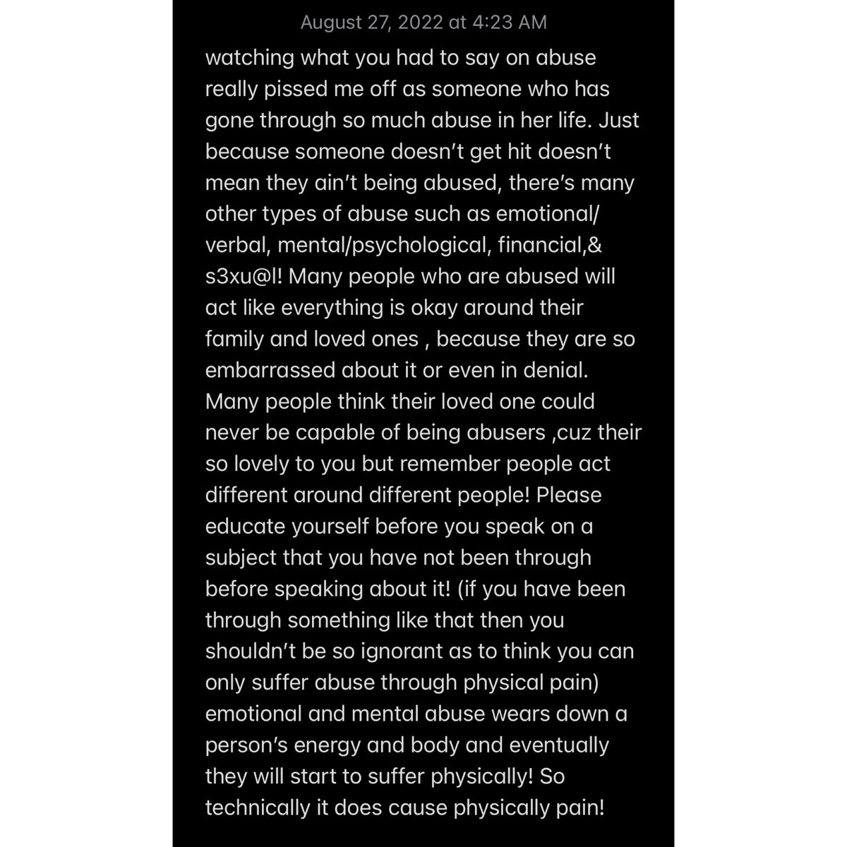 maya_chela's tweet photo. @CatherinePaiz!!!!!!!!!!
#abusevictim #educateourgirls #supoortabusevictims  @simplyshyla_ deserves to be heard and at least acknowledged in that part ❤️ https://t.co/tKti3PPGfZ